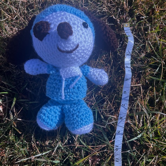 Hand Crocheted Doc the DOGtor Surgeon Stuffed Animal Plushie - Picture 8 of 13